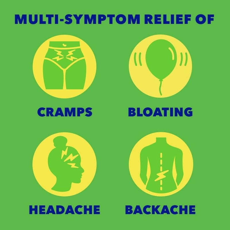 Midol Complete Caffeine Free Caplets 24ct: Complete Caffeine Free Menstrual Pain Relief Caplets with Acetaminophen, Provides Headache Relief and Period Cramps Relief, 24 Count - Image 4