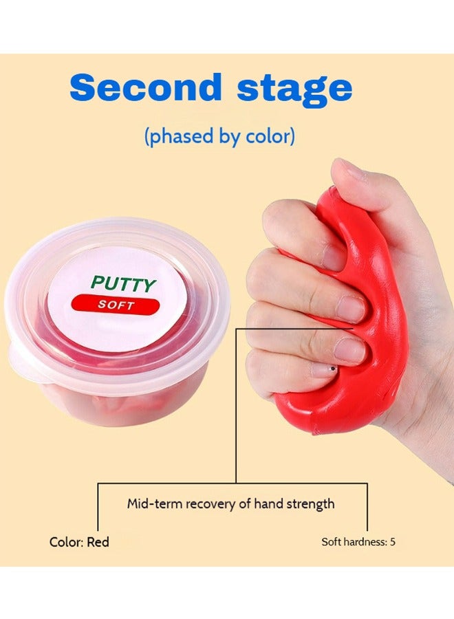 HAVEN Therapy Putty  - Four Pack for Finger Hand & Grip Strength Exercise - Extra Soft, Soft, Medium & Firm Resistance Kit for Adult, Children - Squeezable Stress Ball  - Image 3