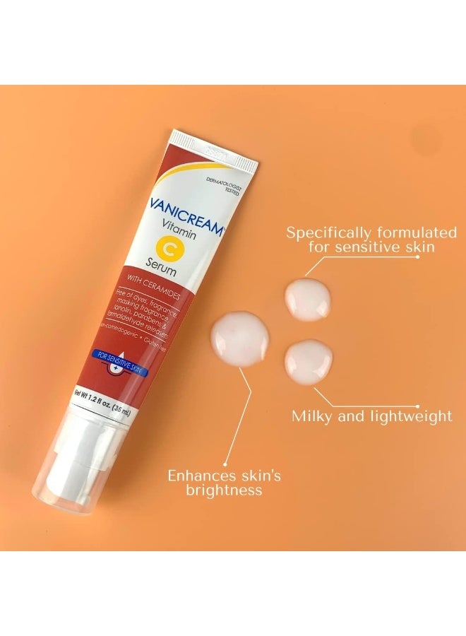 Vanicream Vitamin C Serum - Free Of Dyes, Fragrance, Masking Fragrance, Lanolin, Parabens & Formaldehyde Releasers - For Sensitive Skin - 35Ml  - Image 2