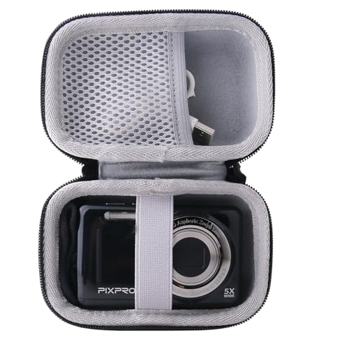 WERJIA Kids Camera Case for KODAK PIXPRO C1/FZ55/FZ45/FZ43 Friendly Zoom Digital Camera for Kids with, and More Brands Kids Camera (Black) - Image 1