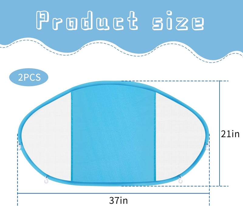 Adnee 2 Pack Baby Swim Float Canopy,Foldable Sun Protection Canopy for Baby Pool Floats,UV-Proof Canopy,Sun Canopy Suitable for Mambo Baby Float - Image 2