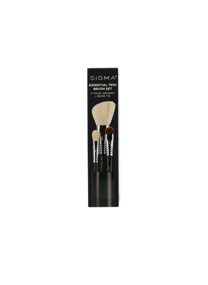 Sigma Beauty Essential Trio Brush Set- Black