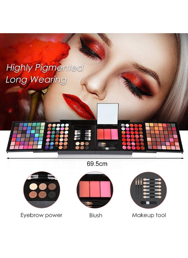 VERONNI - Professional Eyeshadow Palette All In One Makeup Kit Ultimate Color Combination Set with Eye Shadow Palettes Eyebrow Concealer Lip Gloss Contour Blush Brush - Image 1