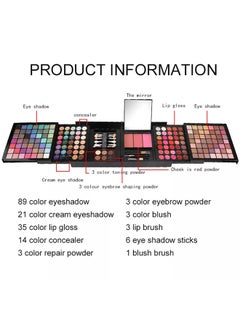 VERONNI Professional Eyeshadow Palette All In One Makeup Kit Ultimate Color Combination Set with Eye Shadow Palettes Eyebrow Concealer Lip Gloss Contour Blush Brush  - Image 4