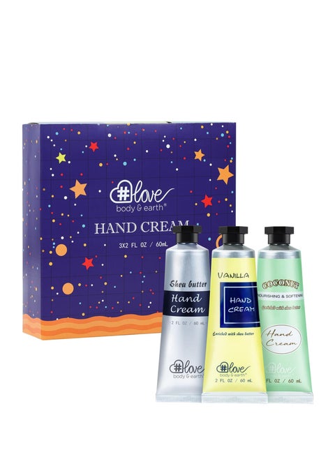 Hand Lotion Set, Hand Cream Gift Set, Natural Hand Cream with Vitamin E and Argan Oil for Dry Hands, 3x2.0 oz Travel Size Hand Cream, Gifts for Women Birthday