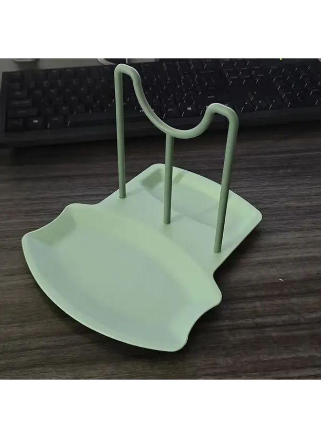 Pink Acrylic Pot Lid Holder Kitchen Organizer Heavy Duty Space Saving Utensil Rack For Small Apartment Living - Image 5