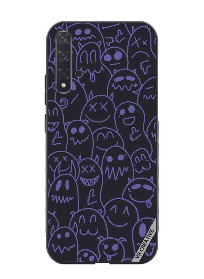 VR CREATIVE Protective Case Cover For Huawei Nova 5T Halloween Design Multicolour - Image 1