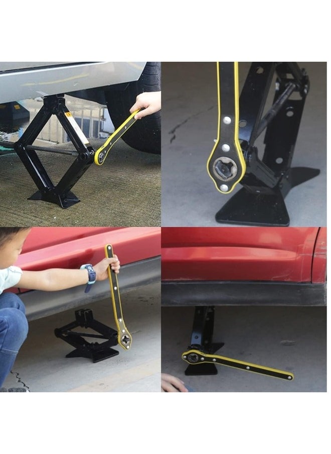 ShebSheb - Car Socket Wrench 360° Rotation Labor-Saving Car Socket Wrench Lifting Speed Handle Tool Suitable For Travel Trucks SUV Car - Image 1