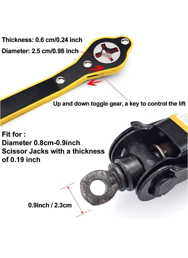 ShebSheb - Car Socket Wrench 360° Rotation Labor-Saving Car Socket Wrench Lifting Speed Handle Tool Suitable For Travel Trucks SUV Car - Image 1