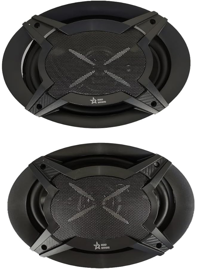 Generic Road Winners Rw-6960 3-Way Car Speakers, 450W Peak Power, 60W Rms, 6X9 Inch, Mega Bass, Set Of 2  - Image 1