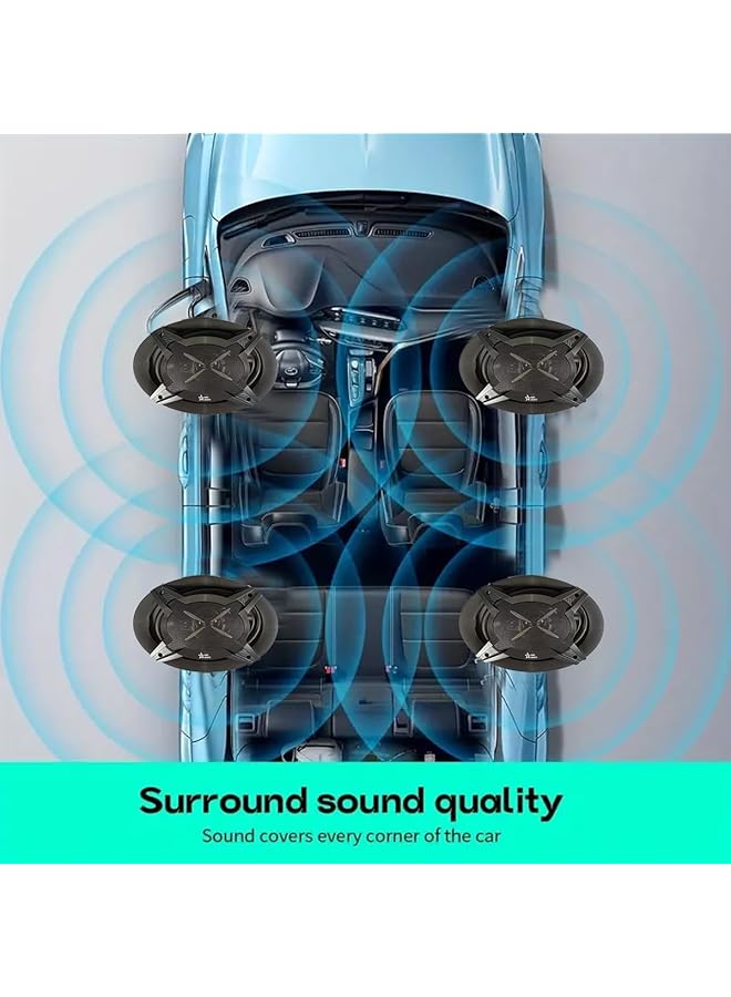 Generic Road Winners Rw-6960 3-Way Car Speakers, 450W Peak Power, 60W Rms, 6X9 Inch, Mega Bass, Set Of 2  - Image 2