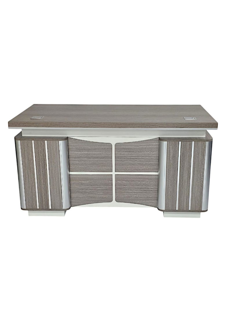 KARNAK - Wooden Office Desk with Lockable Three Drawers for Study and Work (140CM) - Image 1