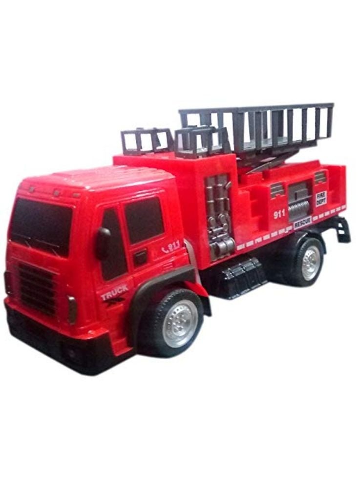 Premium RC Fire Engine Truck Toy in Red – Remote Control Rescue Fire Truck with Ladder for Kids Play - Image 3