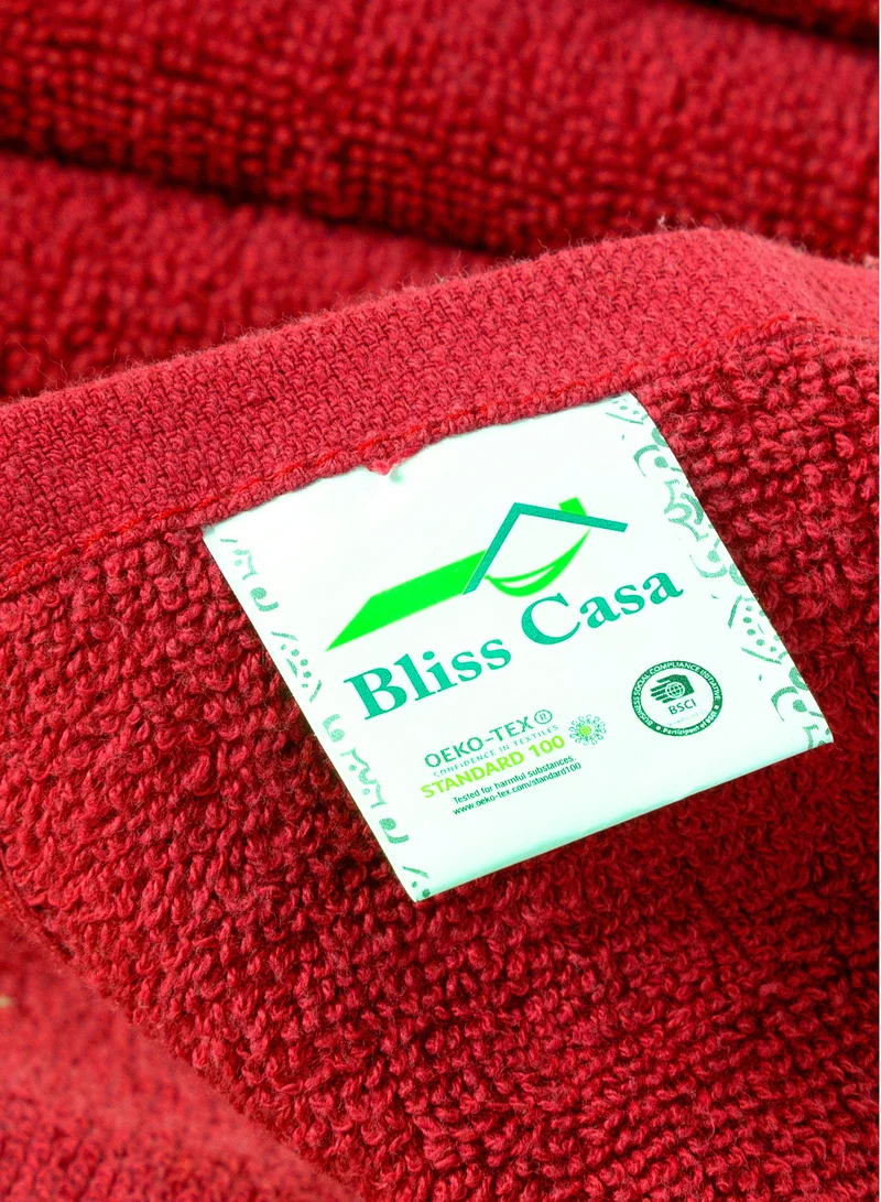 Bliss Casa Bliss Casa 100% Combed Cotton Washcloths (12 Pack, 30 x 30 CM) - 500 GSM Washcloth, Face towel Set Highly Absorbent Quick Dry and Soft Towels