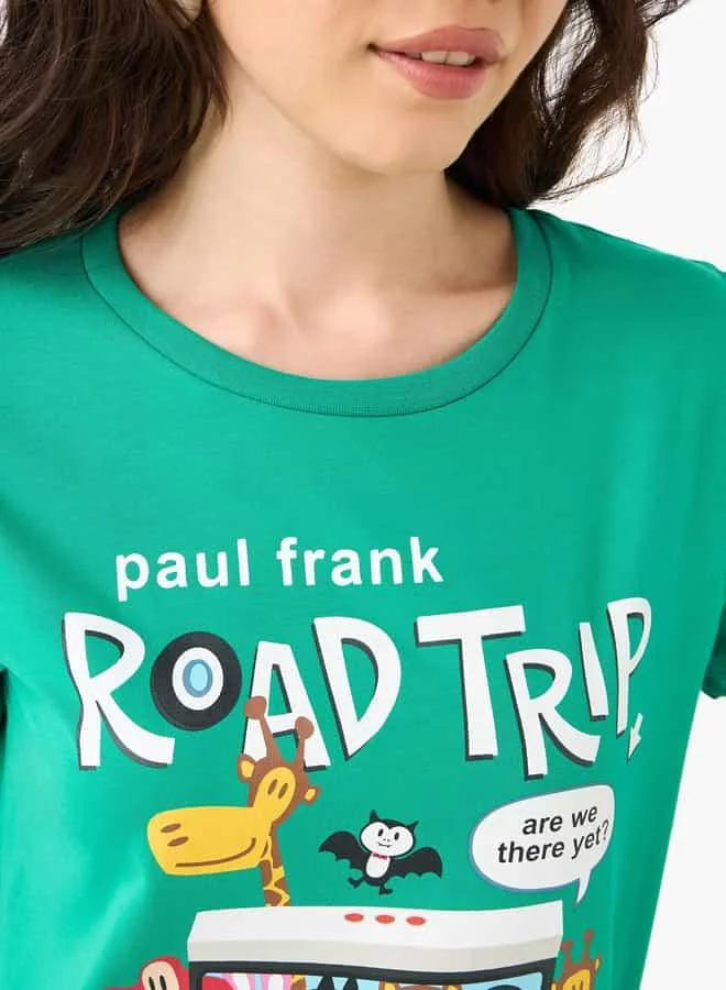 SP Characters Graphic Print Crew Neck T-shirt