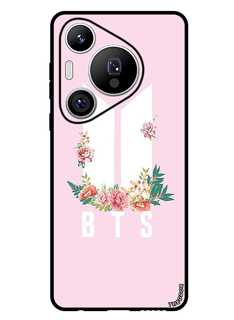 Theodor Protective Case Anti Scratch Shock Proof Bumper Cover For Huawei Pura 70 BTS floral - Image 1