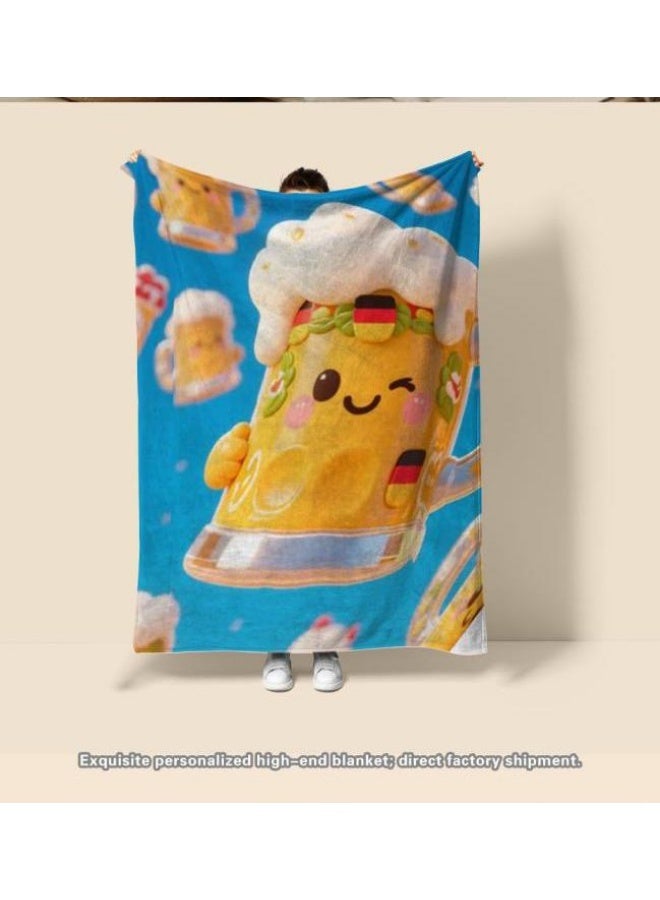 general Flannel thin blanket (warm and comfortable, suitable for sleep, gaming, dust removal and sandproof) 150cm*200cm - 1080 - Image 4