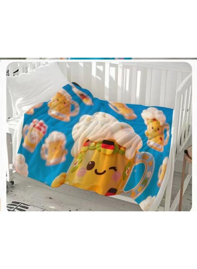 general Flannel thin blanket (warm and comfortable, suitable for sleep, gaming, dust removal and sandproof) 150cm*200cm - 1080 - Image 3