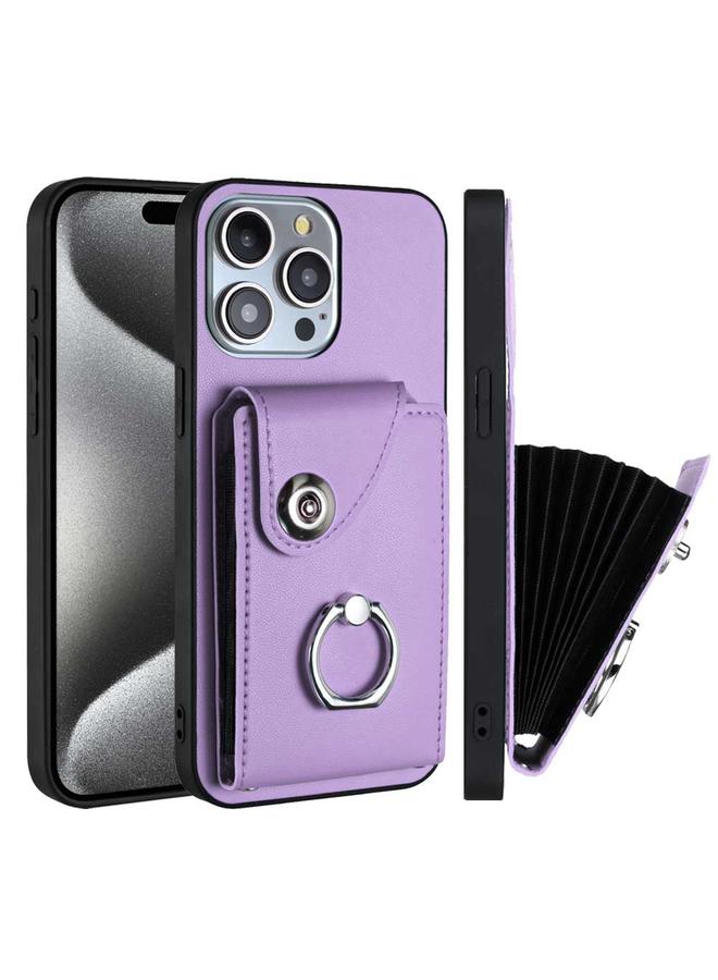 S-TOP Case For iPhone 13 Pro Organ Card Bag Ring Holder Phone Case - Image 2