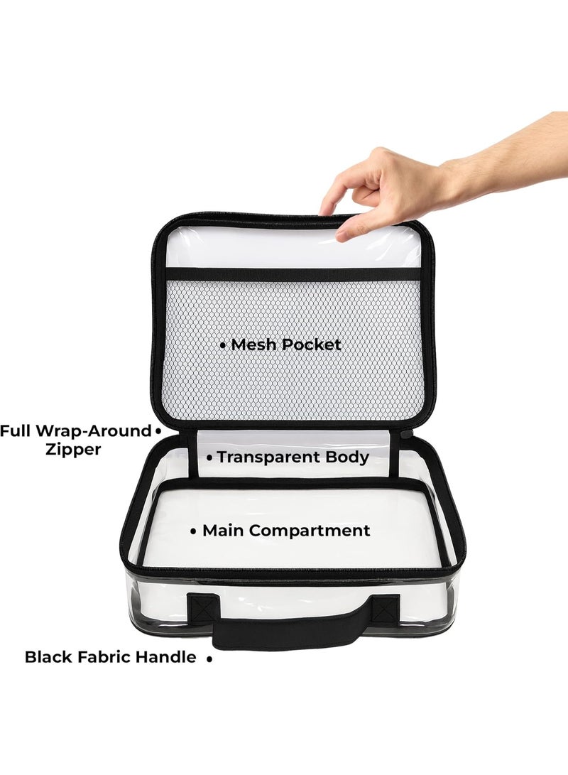 UKR Clear Mesh Storage PVC Bags Set 1 Large & 1 Medium| Toys Storage Room Organization Kids Building Blocks Bags & Craft Organizer for Kids, Classrooms, Travel Organizer & Toy Rooms - Image 4