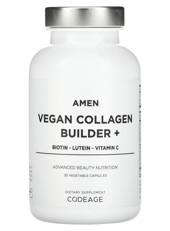 Codeage Amen Vegan Collagen Builder+ 30 Vegetable Capsules