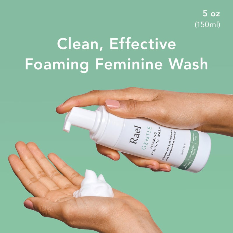 Rael Feminine Wash, Foaming Cleanser for Women, Unscented, Clean Ingredients (5oz, 4 Pack) - Image 2