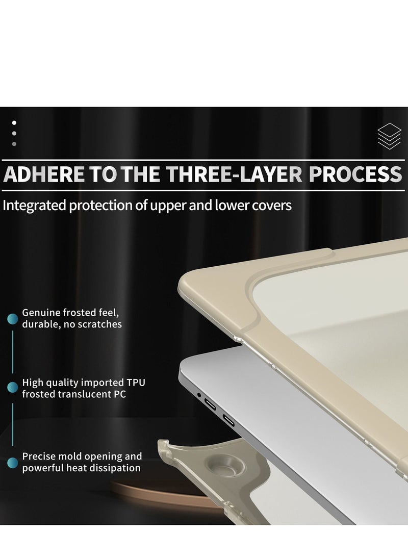 Hard Shell Case Cover with Kickstand Shockproof Function for MacBook Air A1932/A2179/A2337  13 inch
