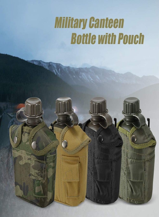 HUIOP Canteen Bottle, 1L Outdoor Canteen Bottle Camping Hiking Backpacking Survival Water Bottle Kettle with Cover - Image 5