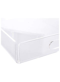 NIBEMINENT Acrylic Serving Tray with Handles, Clear Decorative Stylish Trays for Serving Food and Breakfast in Home and Kitchen, Single Tray  - Image 3