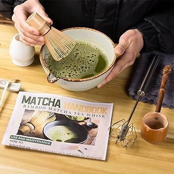 Flavoma (Sets of 3) Japanese Handmade Bamboo Matcha Whisk (Delicate Match Brush Japanese Style) + Traditional Scoop (Chashaku) + Tea Spoon, The Perfect Set to Prepare a Traditional Cup of Matcha. - Image 3