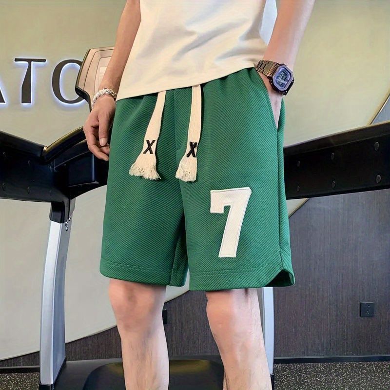 Summer Casual Shorts Mens Loose Sports 9002-Black  - Image 2