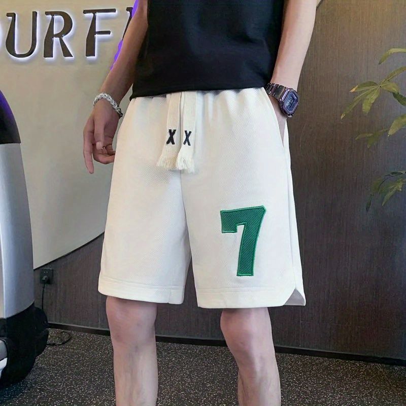 Summer Casual Shorts Mens Loose Sports 9002-Black  - Image 3