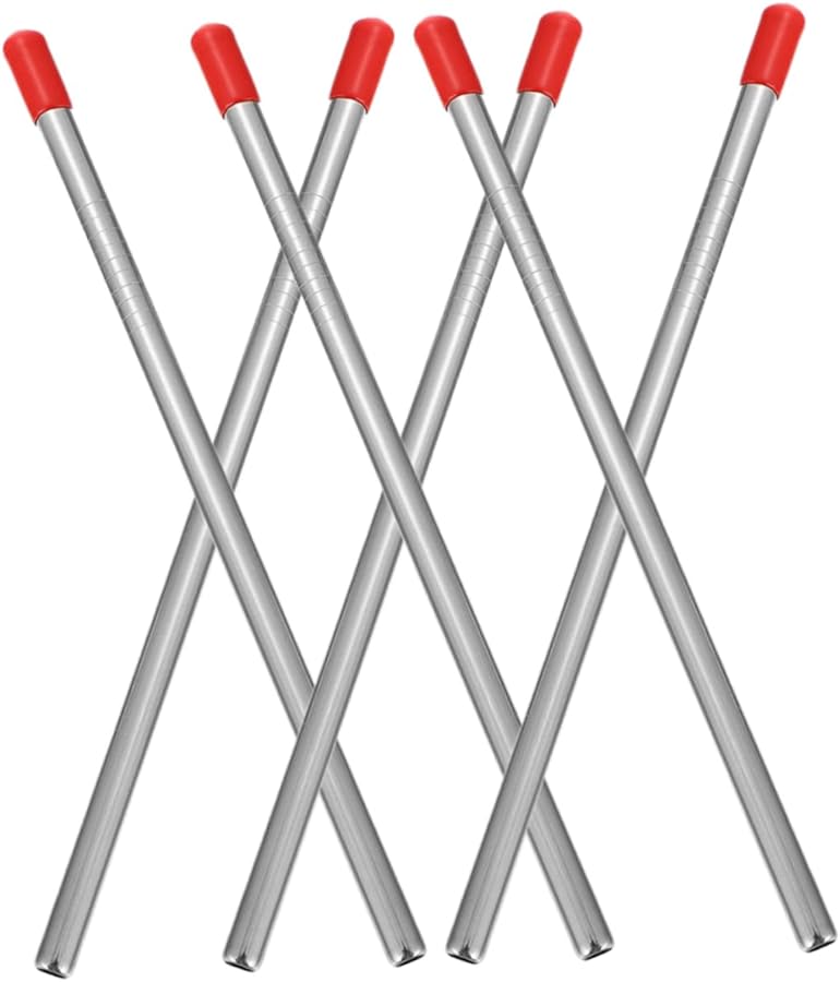 6Pcs Stainless Steel Dishwasher Drain Sticks Flexible Bottle Holder Inserts For Standard Racks - Image 2