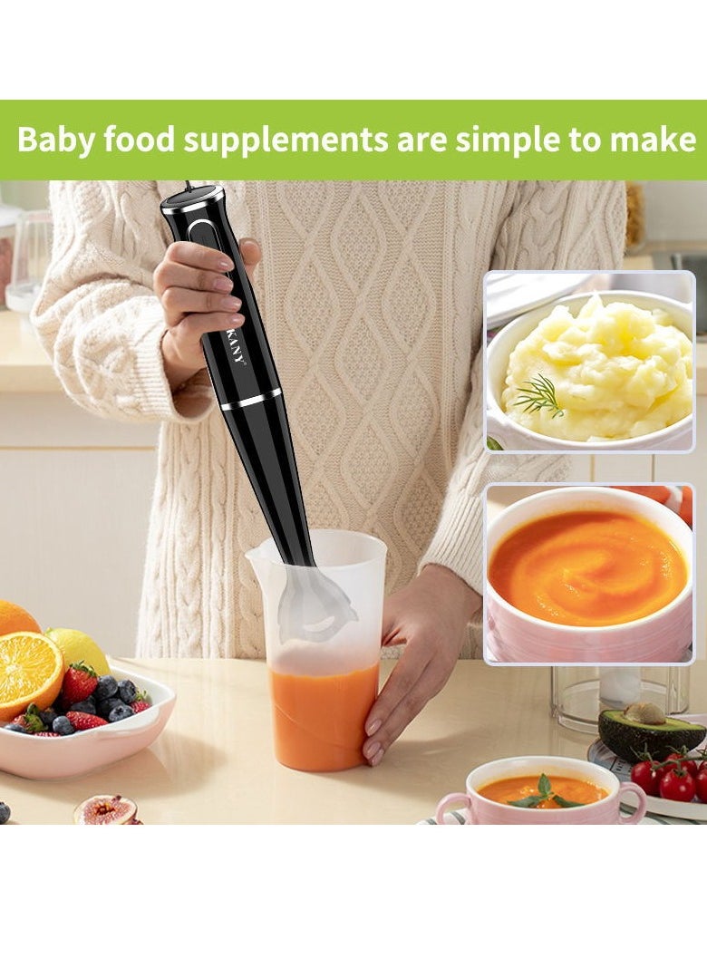 sokany 2 Speeds Electric Handheld Blender, Power 200 W, Powerful Mixing Motor, Ergonomic Design, Lightweight, Super Easy Use, Sk-1724 (Black)  - Image 4