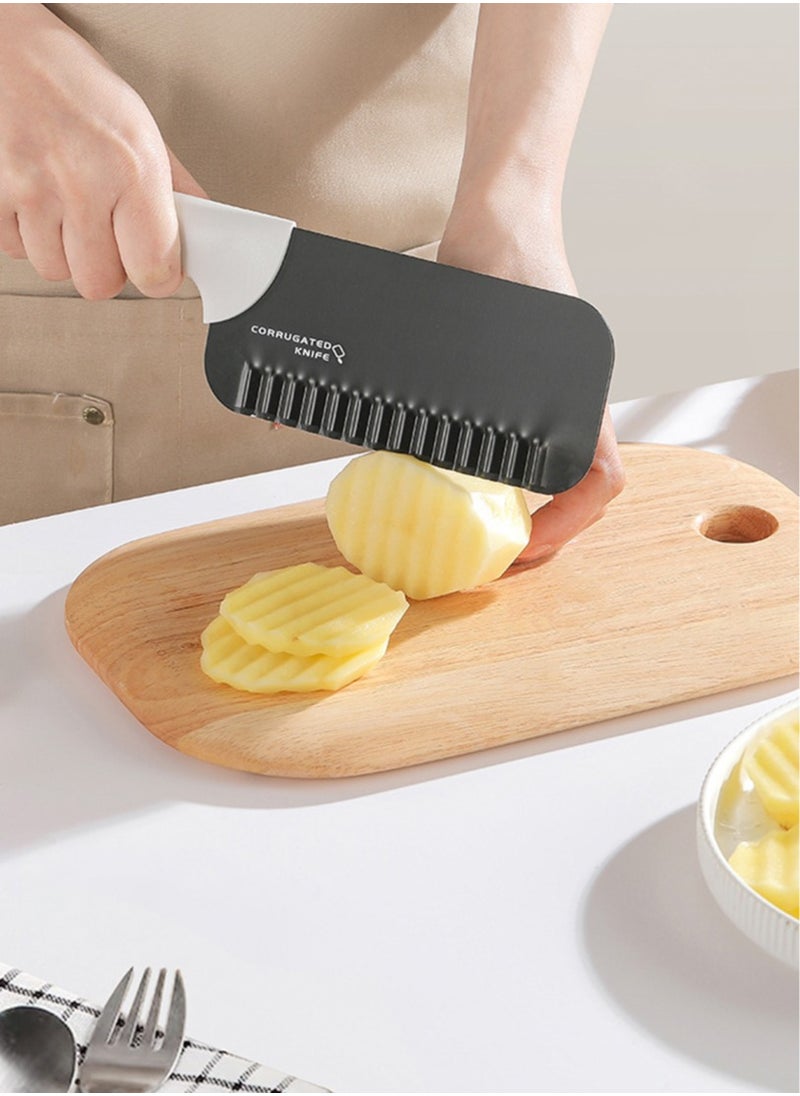 Generic Wave French Fries Slicer Wave French Fries Slicer Potato Corrugated Knife Fancy Fruit Knife  - Image 2