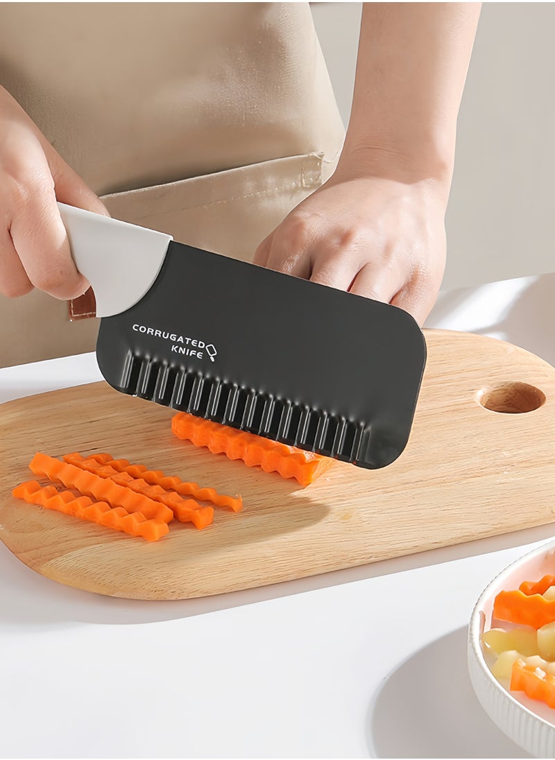 Generic Wave French Fries Slicer Wave French Fries Slicer Potato Corrugated Knife Fancy Fruit Knife  - Image 3