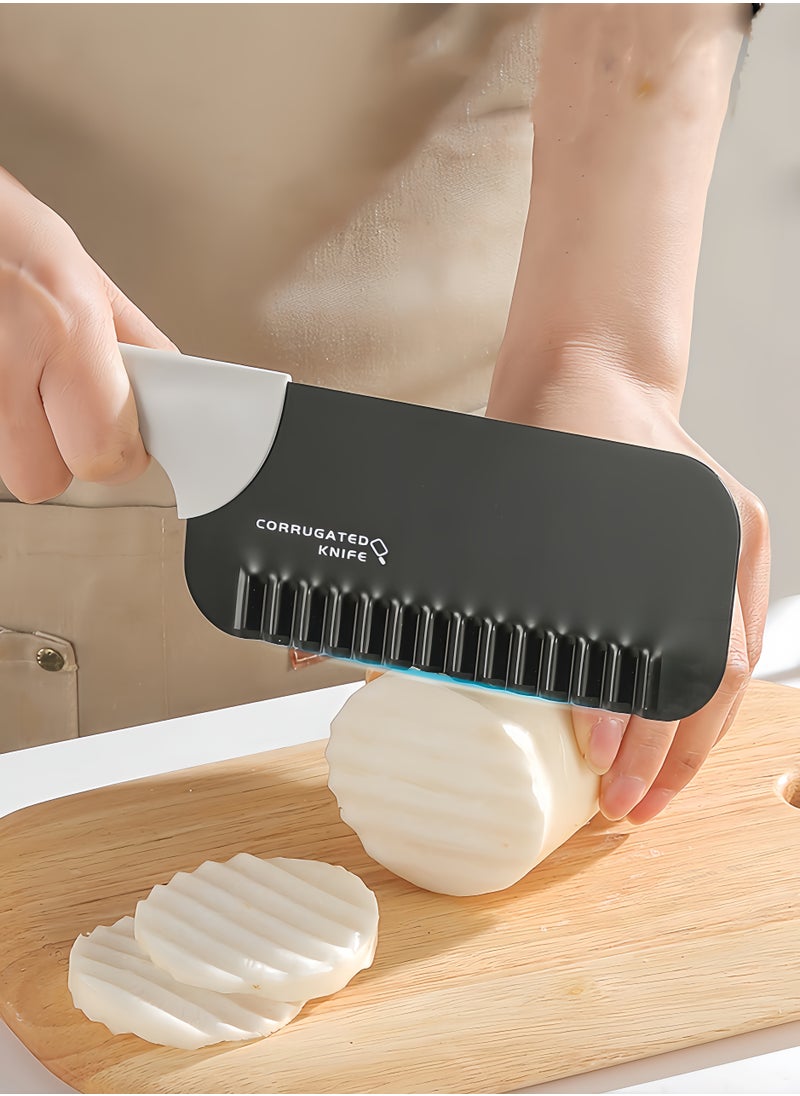 Generic Wave French Fries Slicer Wave French Fries Slicer Potato Corrugated Knife Fancy Fruit Knife  - Image 4