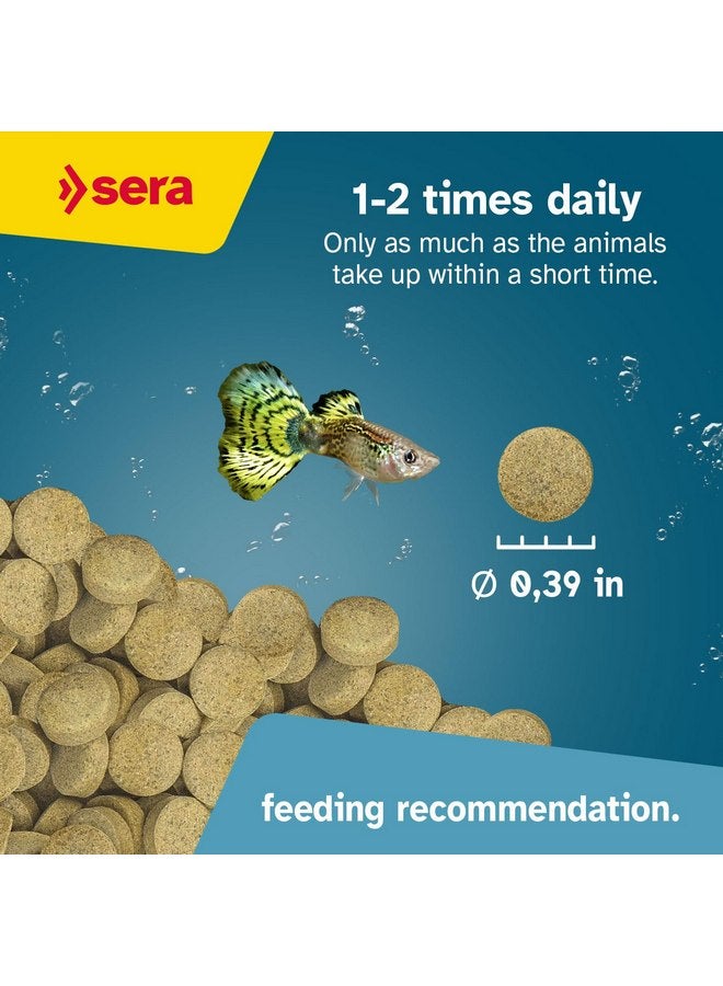 سيرا sera O-Nip Nature 24 Tabs 0.6 oz | غذاء كامل لجميع الأسماك الزينة | أقراص لاصقة تلتصق بزجاج الحوض | نسبة عالية من البروتين | بدون أصباغ ومواد حافظة | مع ديدان الدم والكريل وتوبيفكس - Image 3