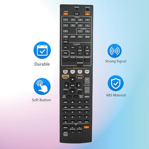 Kassionel Remote Control Fit for Yamaha YHT599U, YHT-599U RAV465 RAV436 491 494 RX-A830 RX-V575WA AV Receiver - Image 3