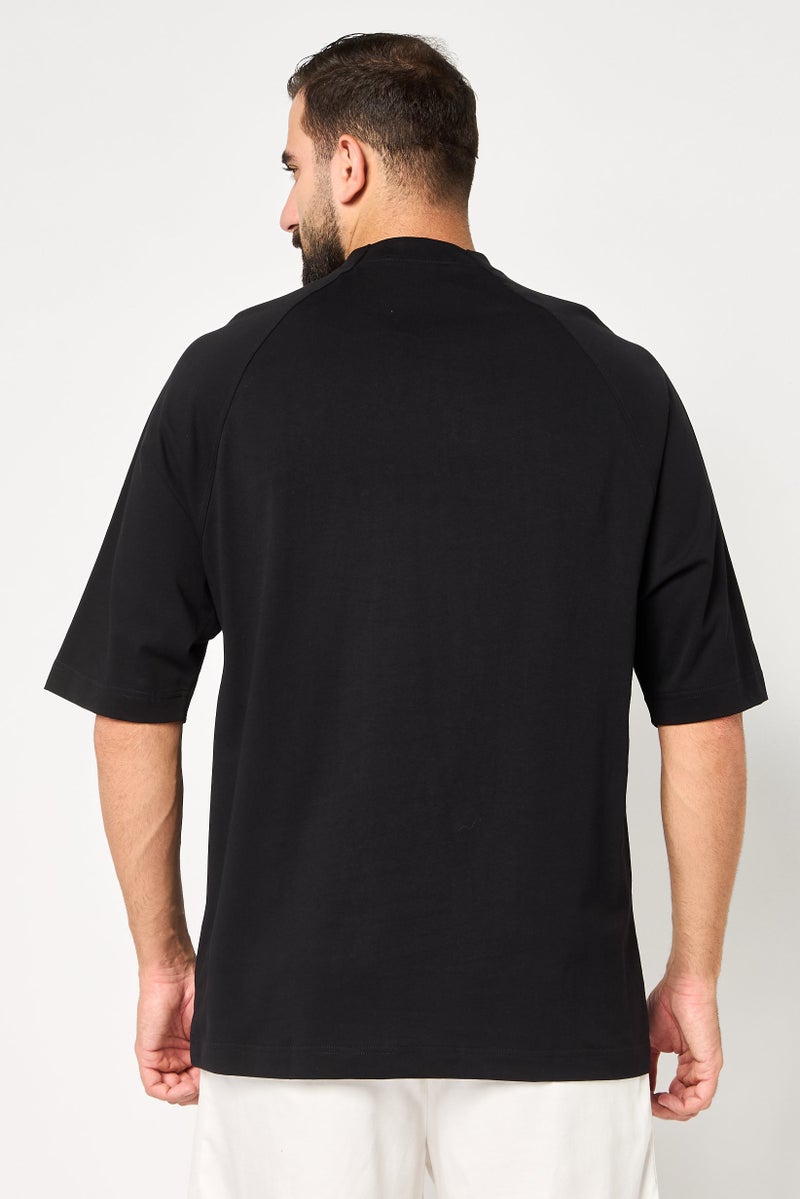 JACQUEMUS Men Crew Neck Short Sleeve Brand Logo T-shirt, Black - Image 4