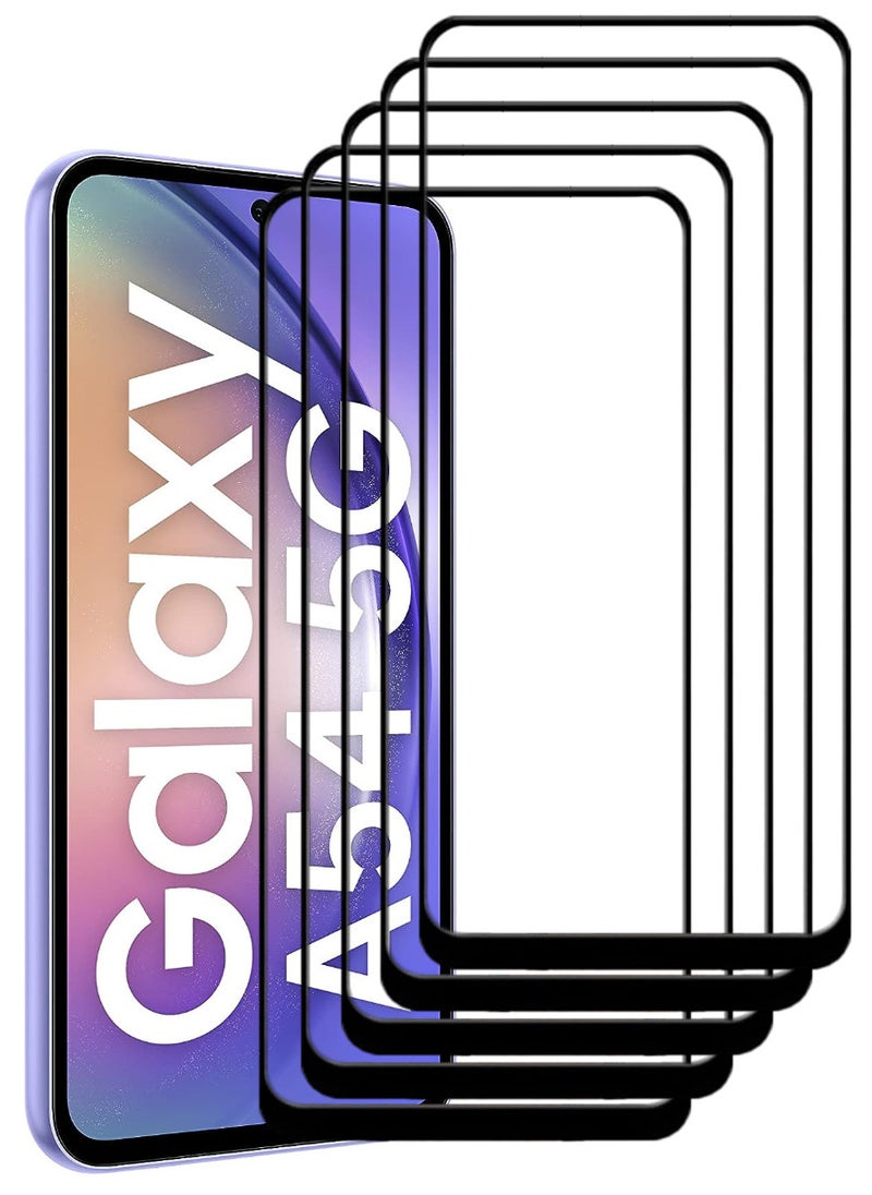 ACLIX 5 Pieces Antistatic ESD Dustproof Premium Quality High Definition Tempered Glass Screen Protector Designed For Samsung Galaxy A54 - Image 1