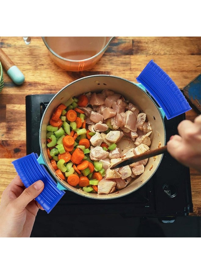 Umai UMAI 2 Pieces Silicone Hot Handle Holders Set|2 Silicone Assists Set|Non-Slip|Heat Resistant|Silicone Pot Holder|Hot Utensils Holder | Kitchen Accessories Items (Assists & Sleeves (Blue)) - Image 5