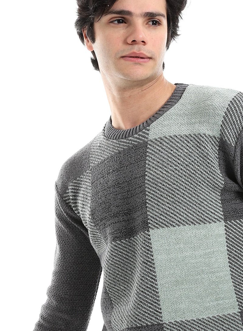 Wool Mens Pullover With Multi Design