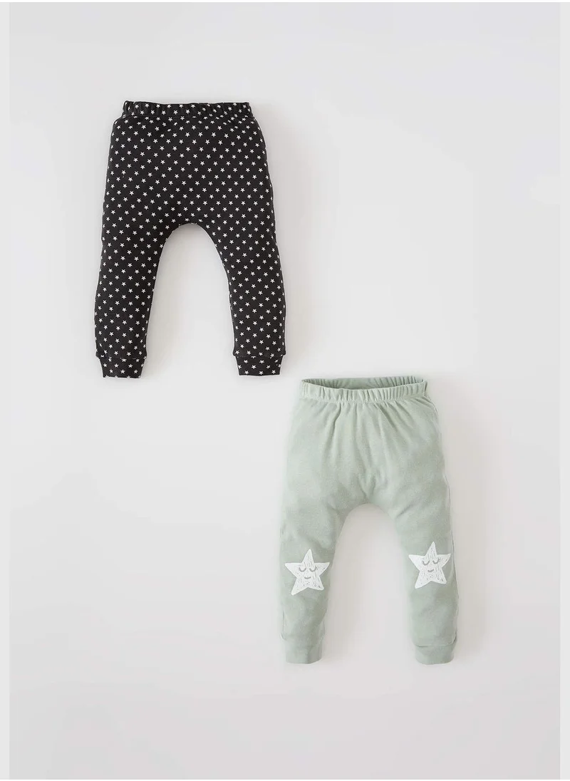 ديفاكتو 2 Packs Star Printed Organic Cotton Trousers