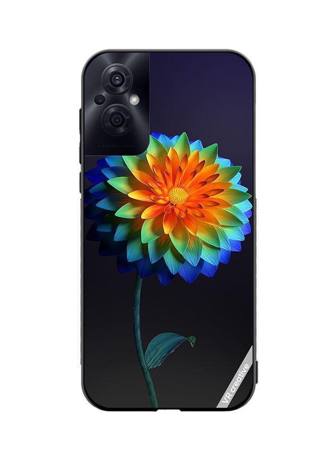 VR CREATIVE Protective Case Cover For Oppo Reno8 Z Flower Design Multicolour - Image 1