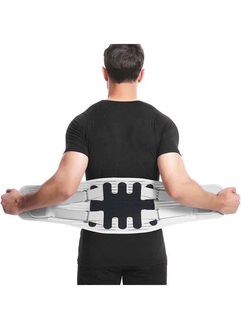 YQbest Sports Fitness Weight Lifting Belt - Breathable Waist Support for Squats, Deadlifts & Gym Training - Adjustable Steel Buckle Back Support - Pressure Relief & Warm Protection - Size M  - Image 1