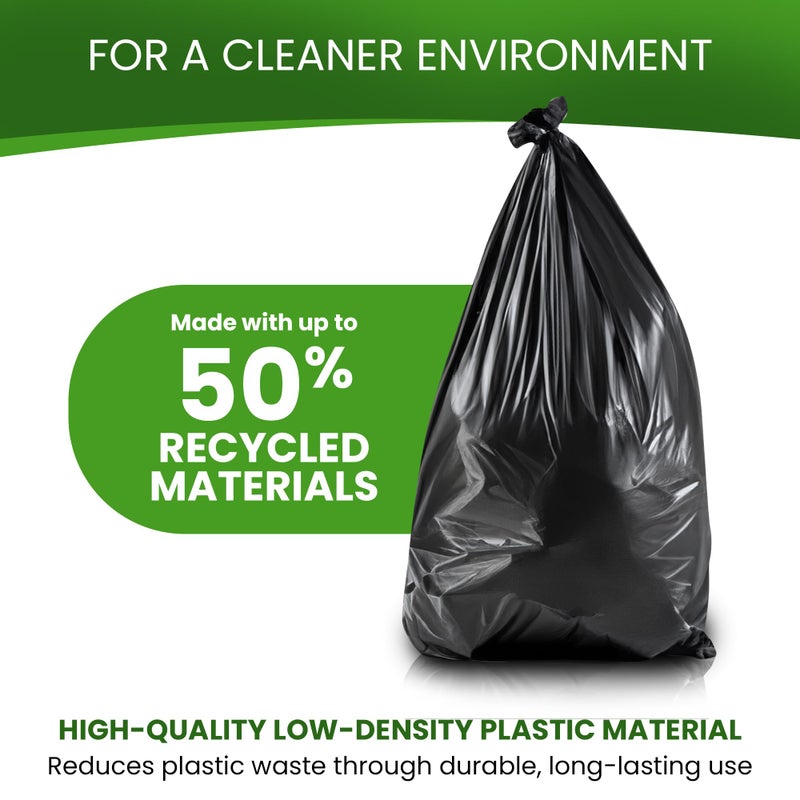 Betta 13 Gallon Black Trash Bags, 150 Count Box, (24x32-inch) Commercial Heavy-Duty Garbage Can Liners for 10-13 Gallon Round Cans, 8-12 Gallon Slim and Square Cans - Image 4