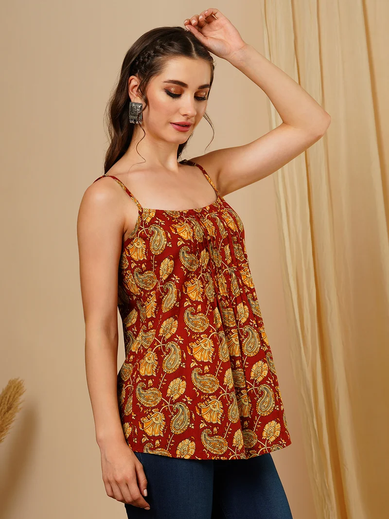 globus Women Printed Ethnic Tunic