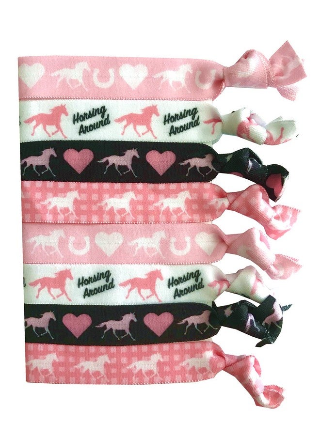 Sportigift 8 Piece Horse Gift Set: Hair Accessories for Girls 10-12 and Women, Equestrian Gifts for Horse Lovers  - Image 1