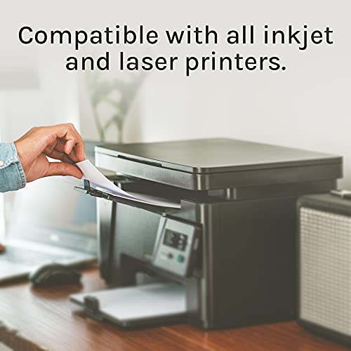 Premium Label Supply White Sticker FBA Labels – 4" x 3.33" – Laser/Inkjet Compatible – (6 per Sheet), 100 Sheets - 600 Total Adhesive Labels - Image 4